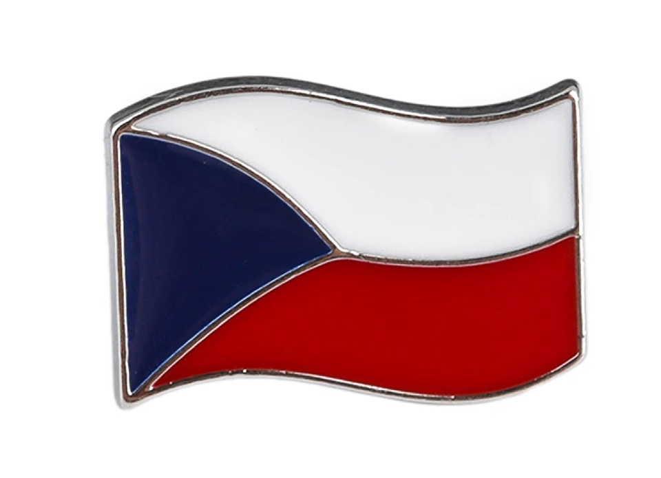 ODZNAK ČESKÁ VLAJKA VLAJÍCÍ